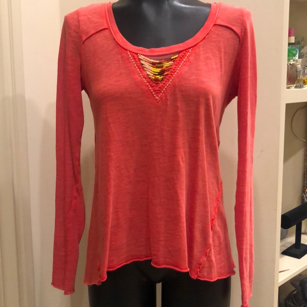 Free People tangerine top